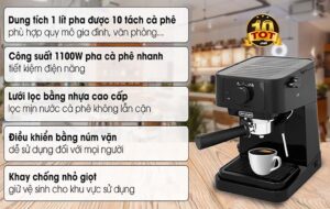 Máy pha cà phê Delonghi EC230.BK tốt nhất cho cà phê mang đi