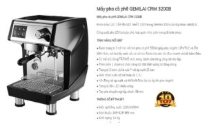 Máy Pha Cafe GEMILAI CRM-3200B chiến binh loại tốt cho quán cafe